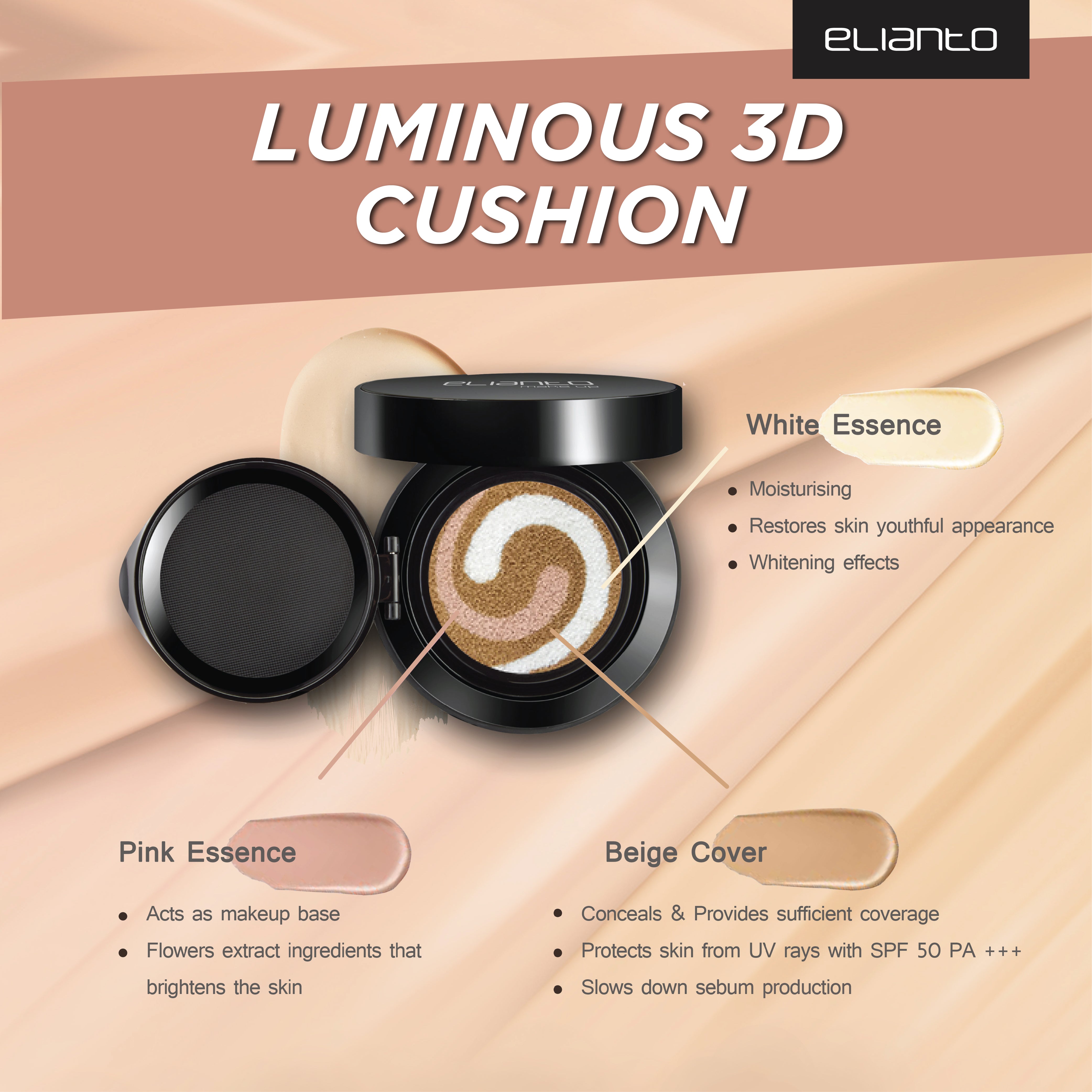 Luminous 3D Cushion - Elianto